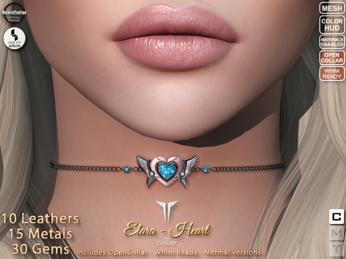 Second Life Marketplace **RE** Elara Collar Heart RLV OpenCollar
